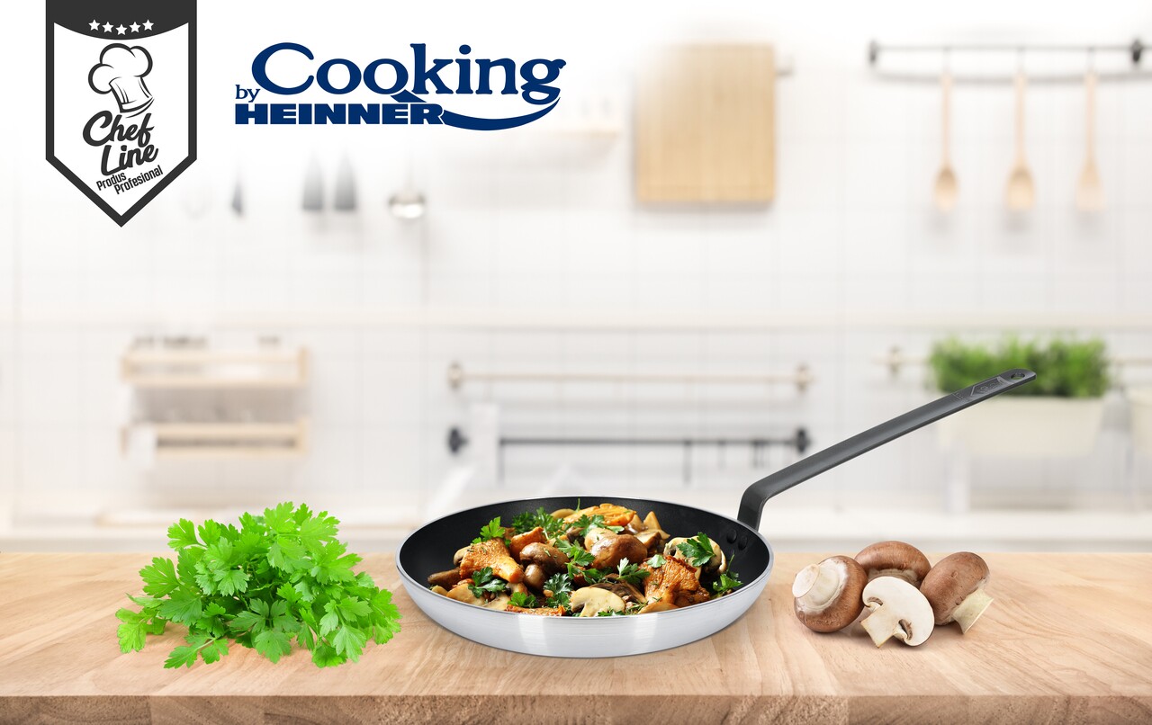 Tigaie profesionala, Cooking by Heinner, 32x6 cm, aluminiu presat - imagine 5